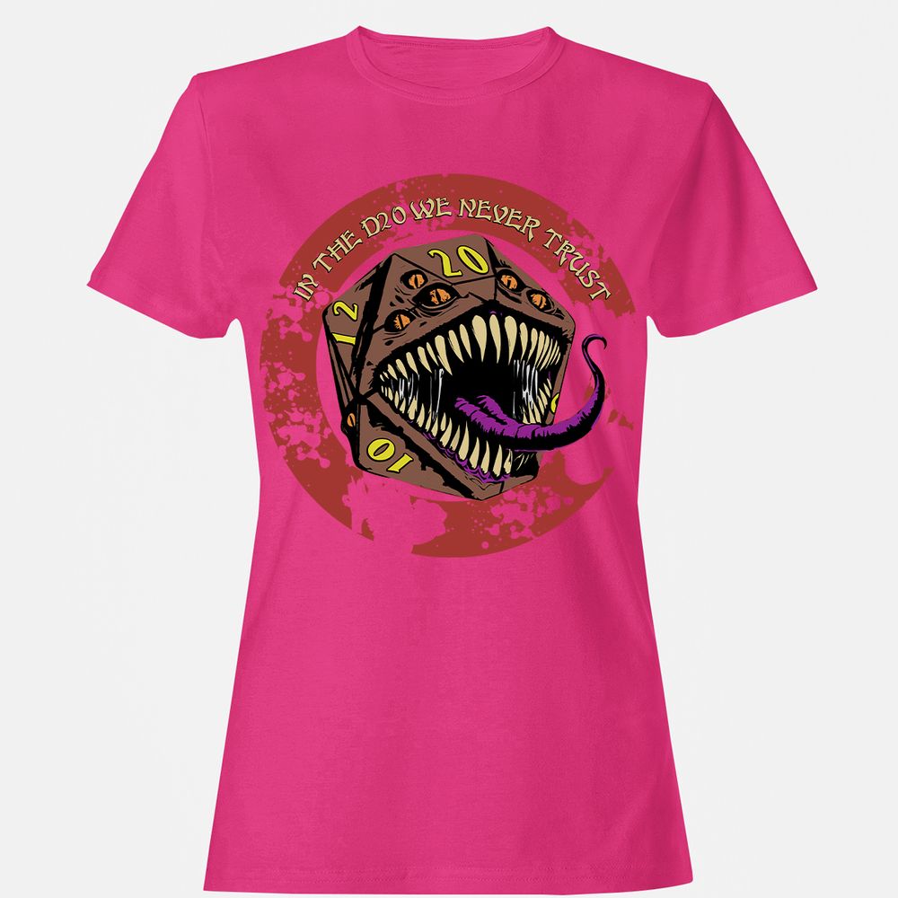 In The D20 We Never Trust Women's T-Shirt - Heliconia - 6