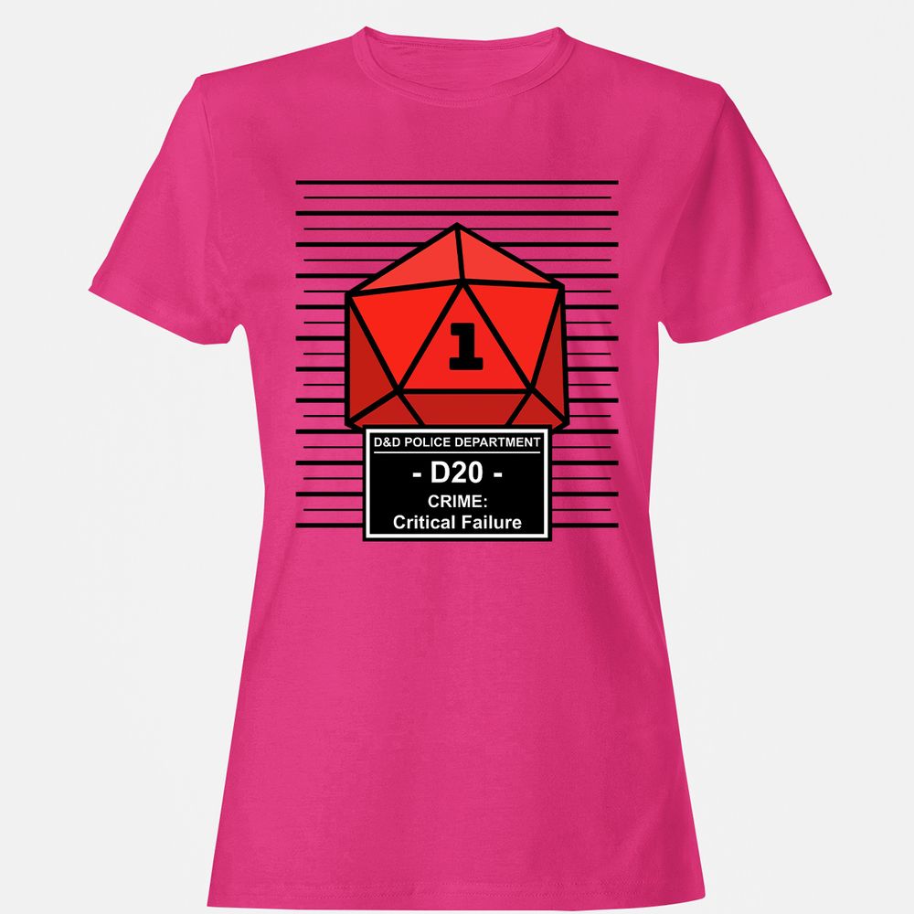 D20 Arrested For Critical Failure Women's T-Shirt - Heliconia - 6