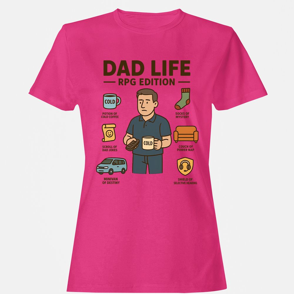 Dad Life RPG Edition Women's T-Shirt - Heliconia - 6