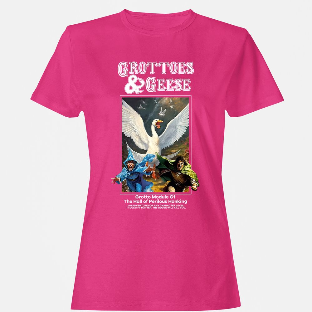 Grottoes & Geese Women's T-Shirt - Heliconia - 6