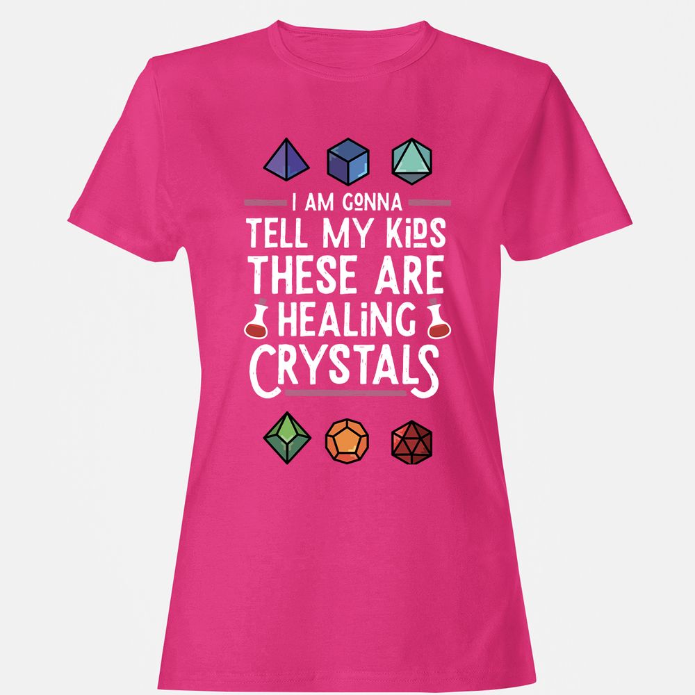Healing Crystals Women's T-Shirt - Heliconia - 6