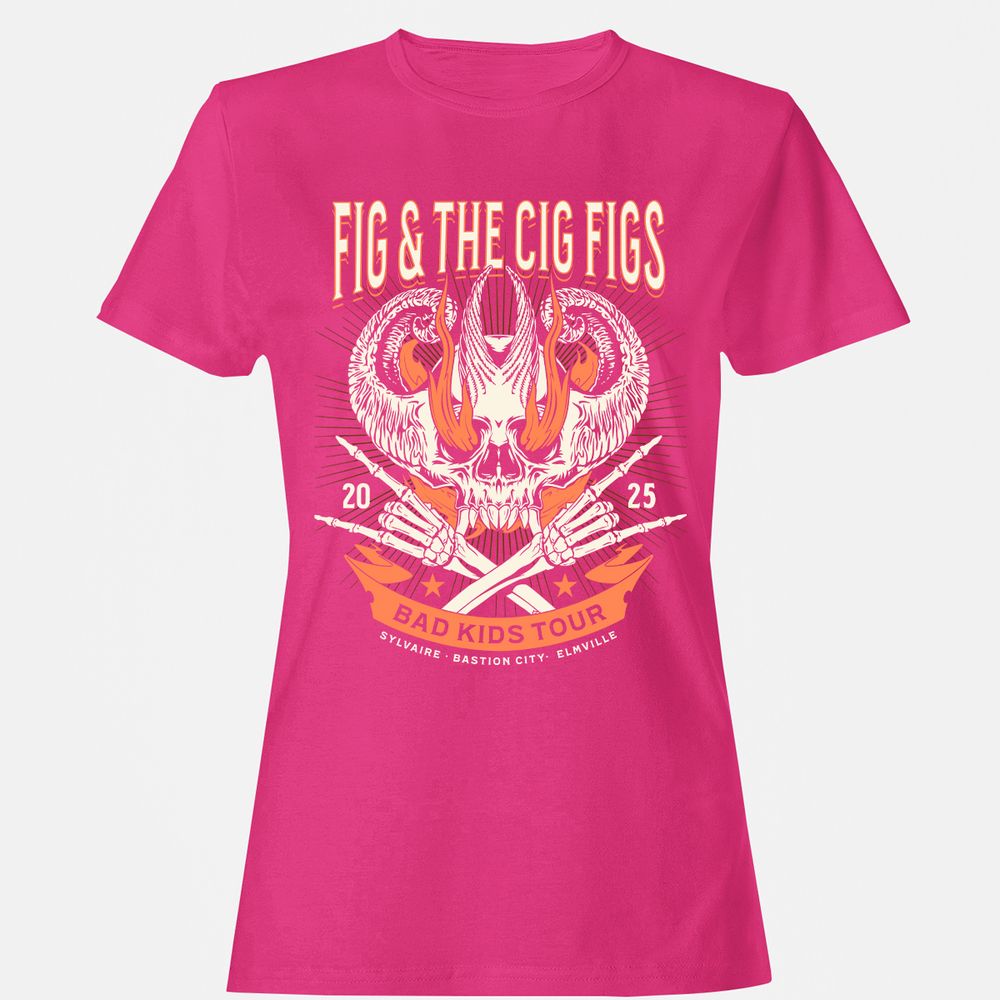Fig and the Cig Figs, Dimension 20 Women's T-Shirt - Heliconia - 6