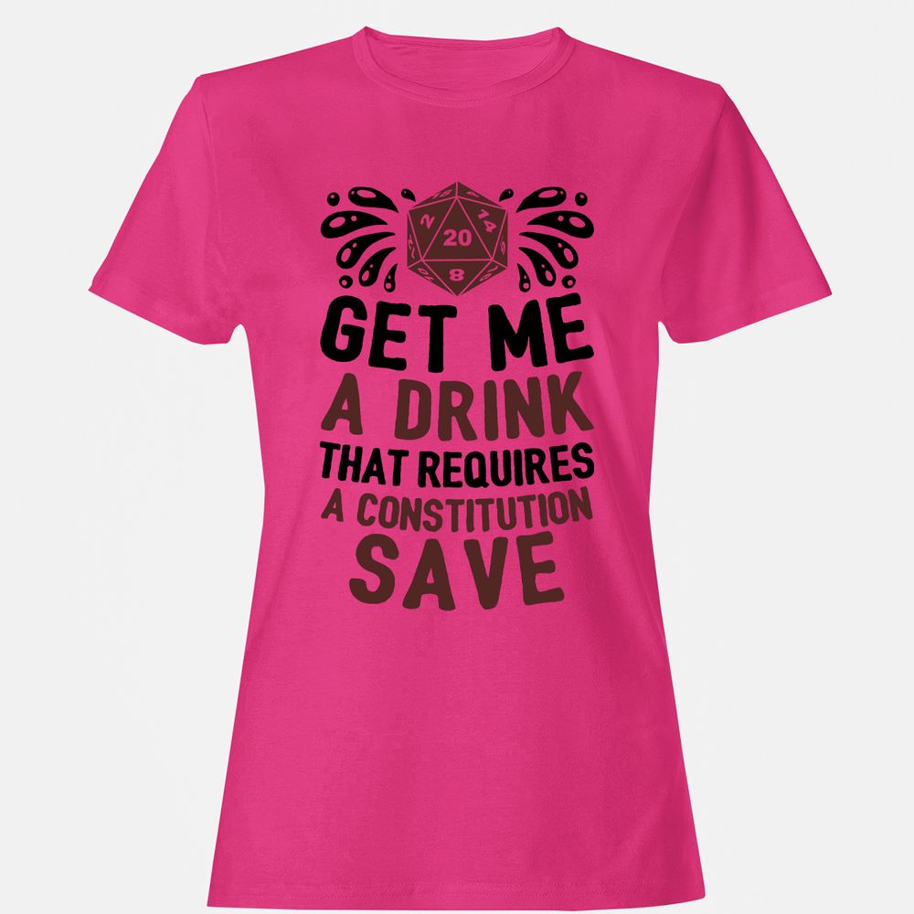 Get Me A Drink Women's T-Shirt - Heliconia - 6