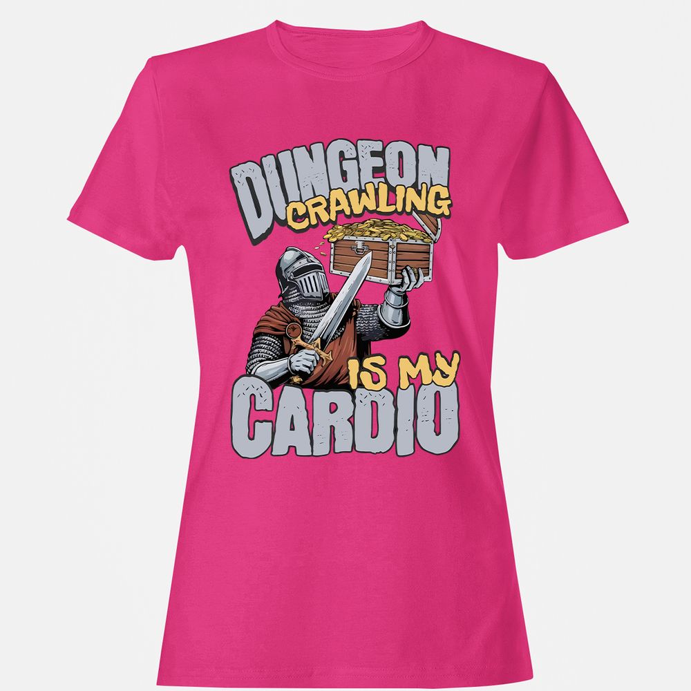 Dungeon Crawling Is My Cardio Women's T-Shirt - Heliconia - 6