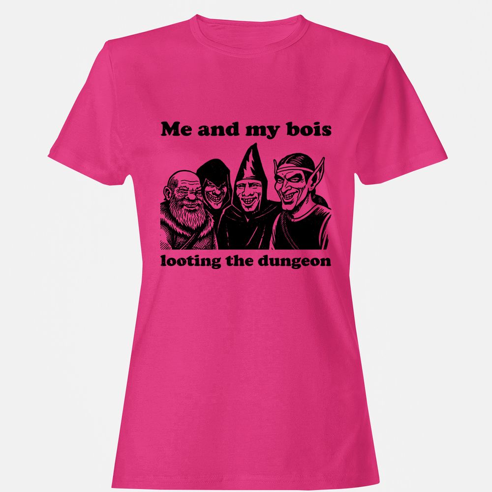 Me and my bois looting the dungeon Women's T-Shirt - Heliconia - 6