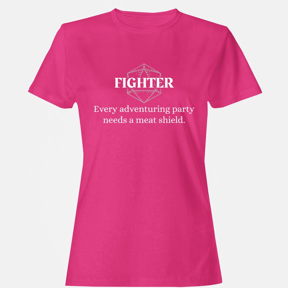 Fighter – Every Party Needs A Meat Shield Women's T-Shirt - Heliconia - 6