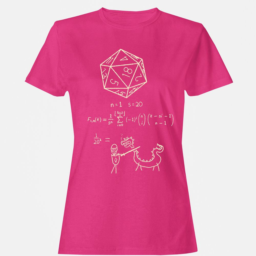 Science Of20 Sided Dice Women's T-Shirt - Heliconia - 6