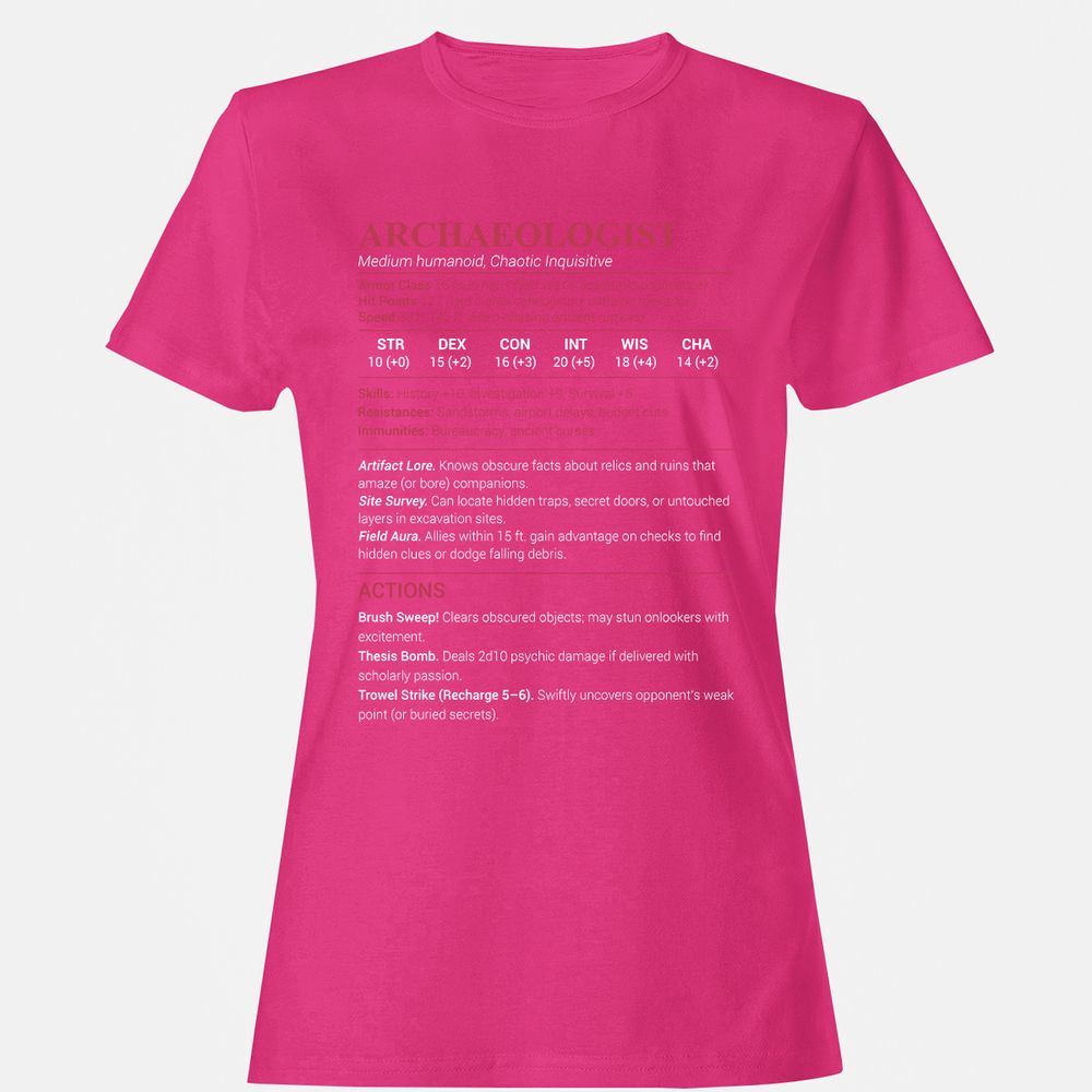 ARCHAEOLOGIST Women's T-Shirt - Heliconia - 6
