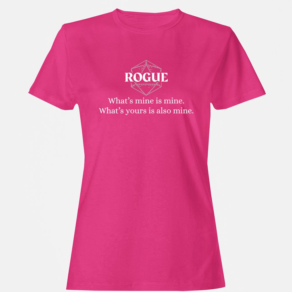 Rogue – What’s Mine Is Mine, What’s Yours Is Also Mine Women's T-Shirt - Heliconia - 6