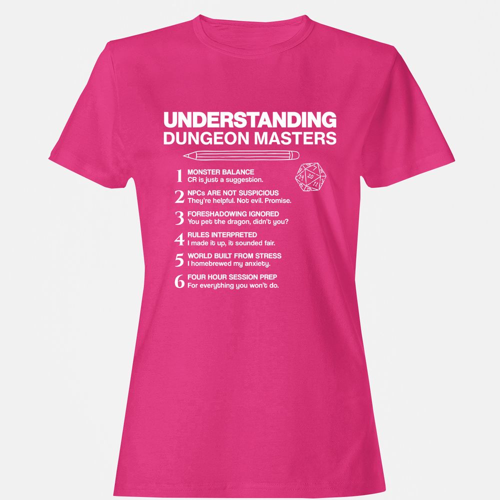 Understanding Dungeon Masters Women's T-Shirt - Heliconia - 6
