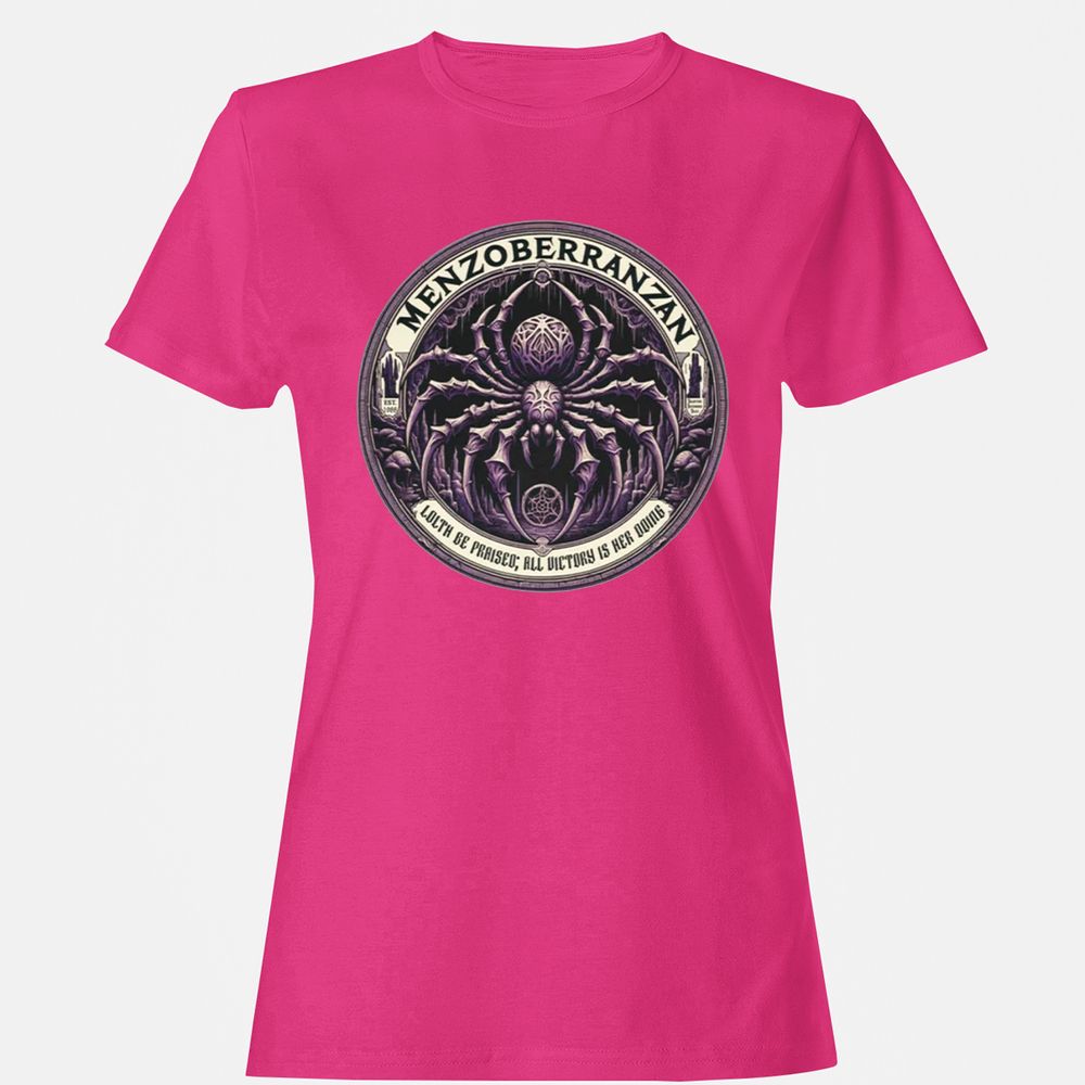Menzoberranzan Lolth Be Praised Women's T-Shirt - Heliconia - 6