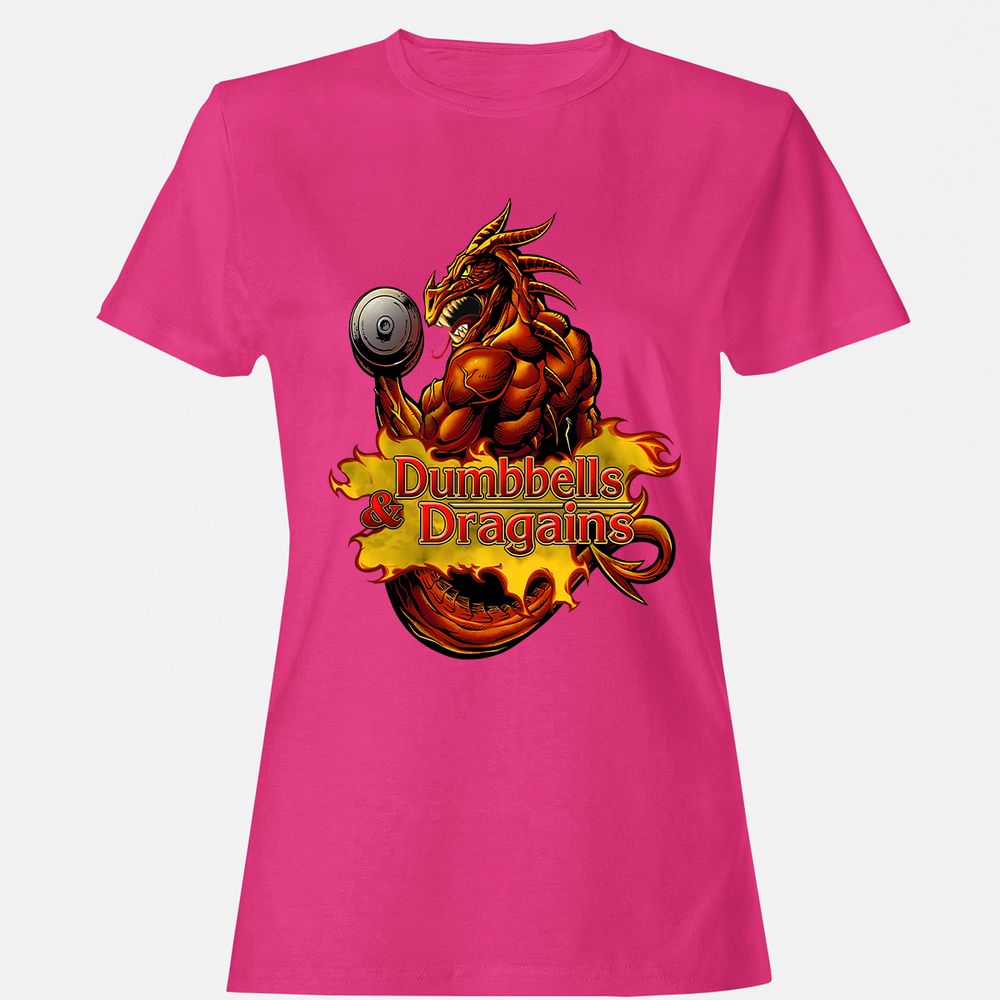Dumbbells & Dragains Women's T-Shirt - Heliconia - 6