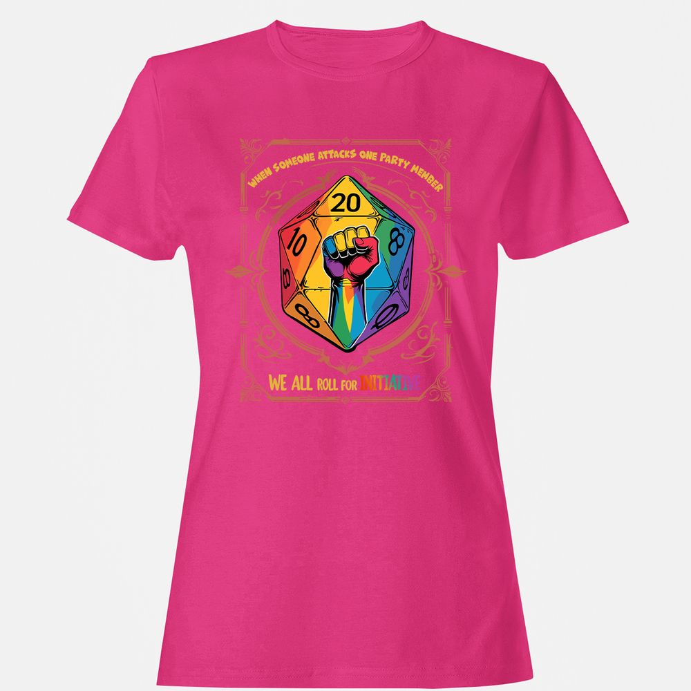 Roll For Initiative Women's T-Shirt - Heliconia - 6