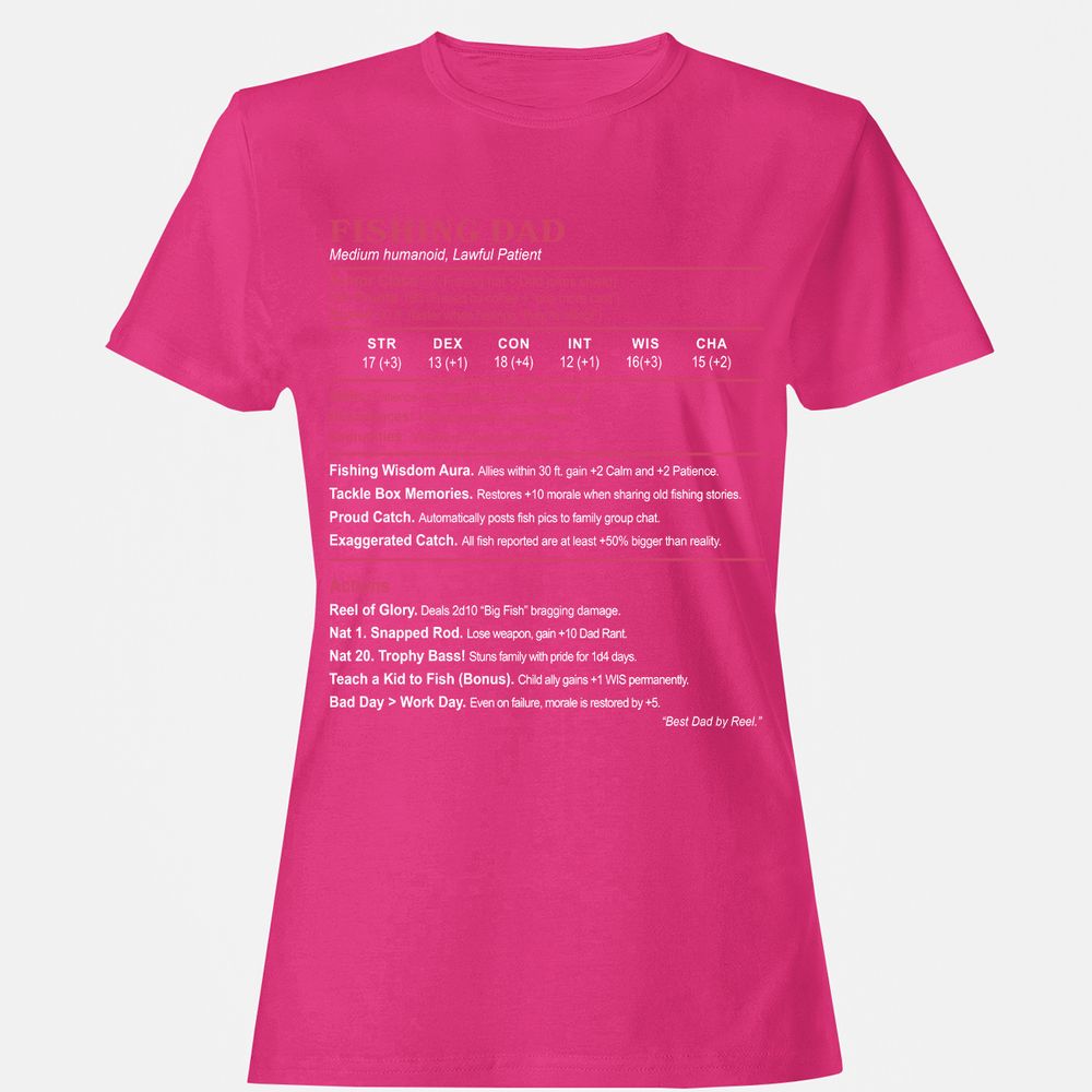 FISHING DAD Women's T-Shirt - Heliconia - 6