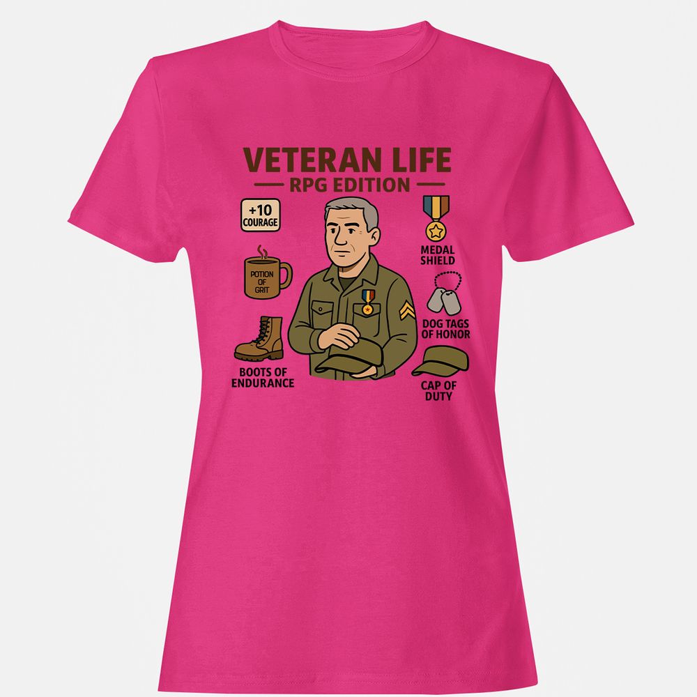 Veteran Life RPG Edition Women's T-Shirt - Heliconia - 6