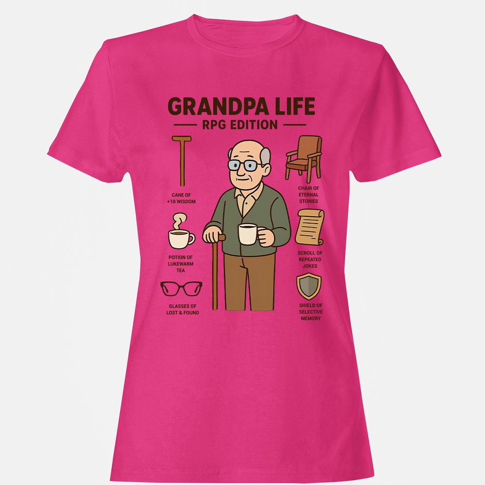 Grandpa Life RPG Edition Women's T-Shirt - Heliconia - 6