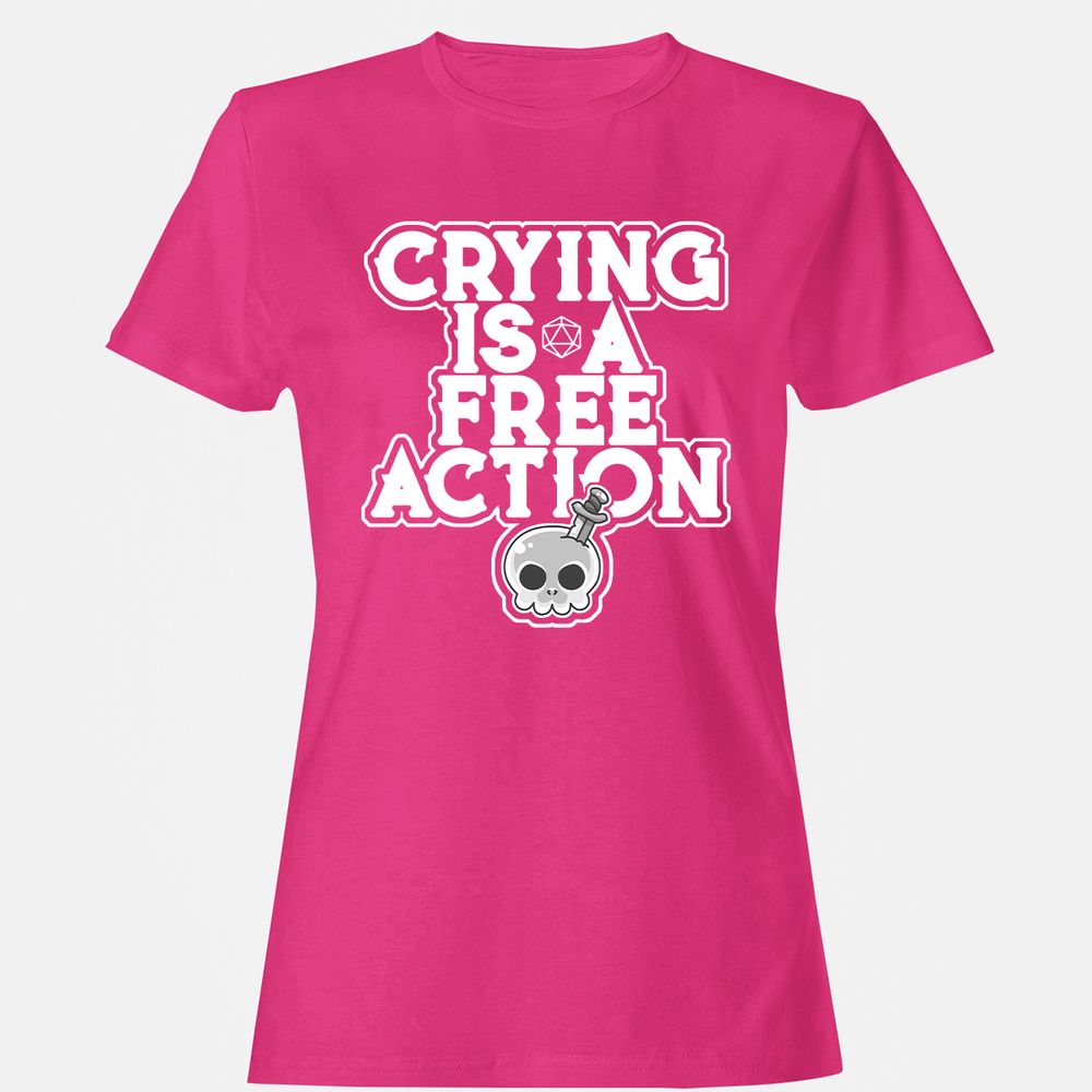 Crying Is A Free Action Women's T-Shirt - Heliconia - 6