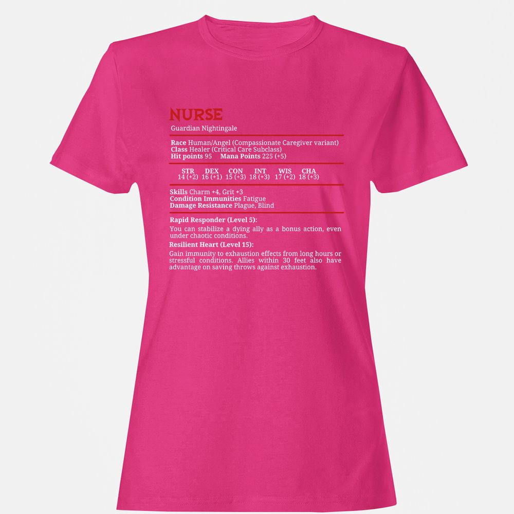 Nurse Stats Women's T-Shirt - Heliconia - 6