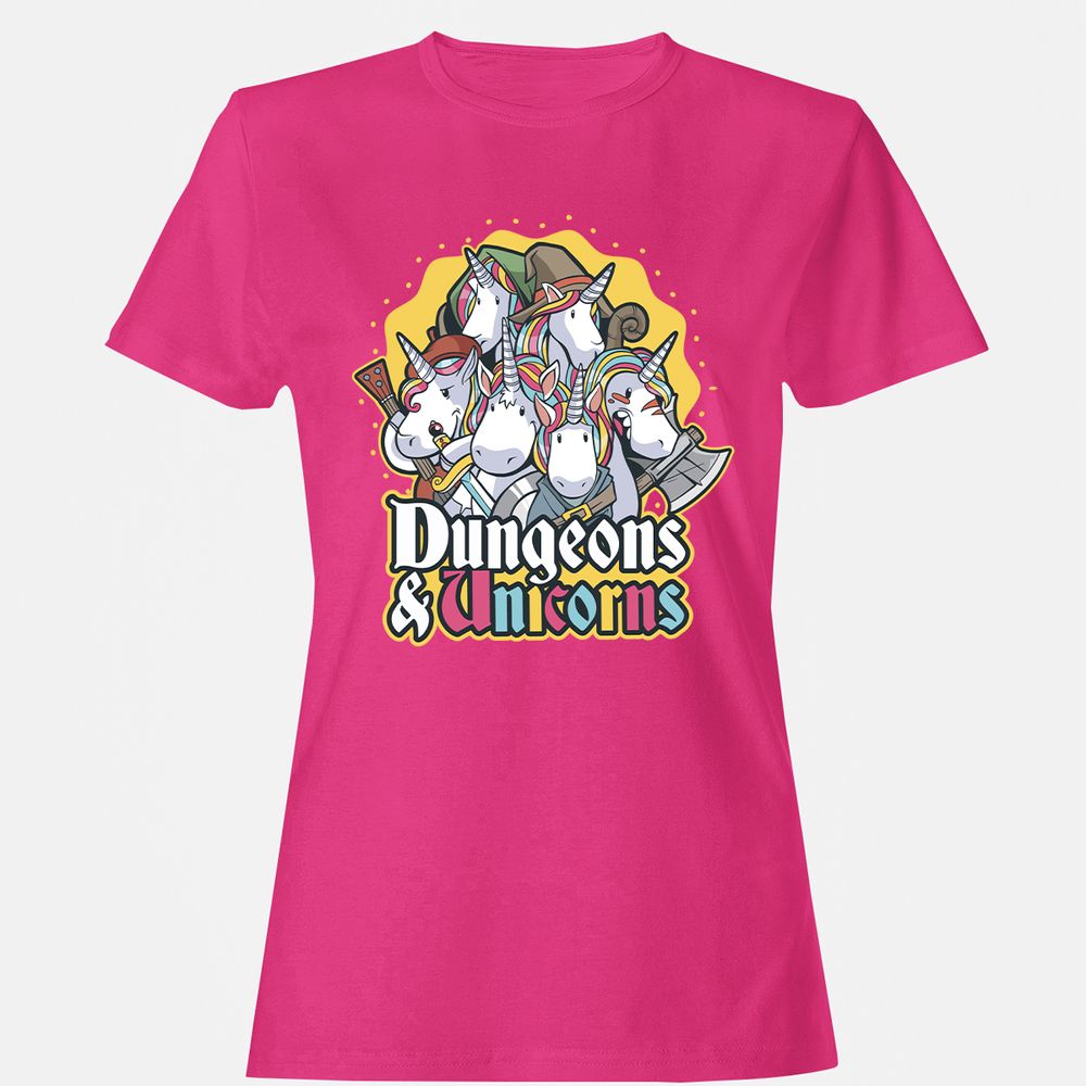 Dungeons And Unicorns Women's T-Shirt - Heliconia - 6