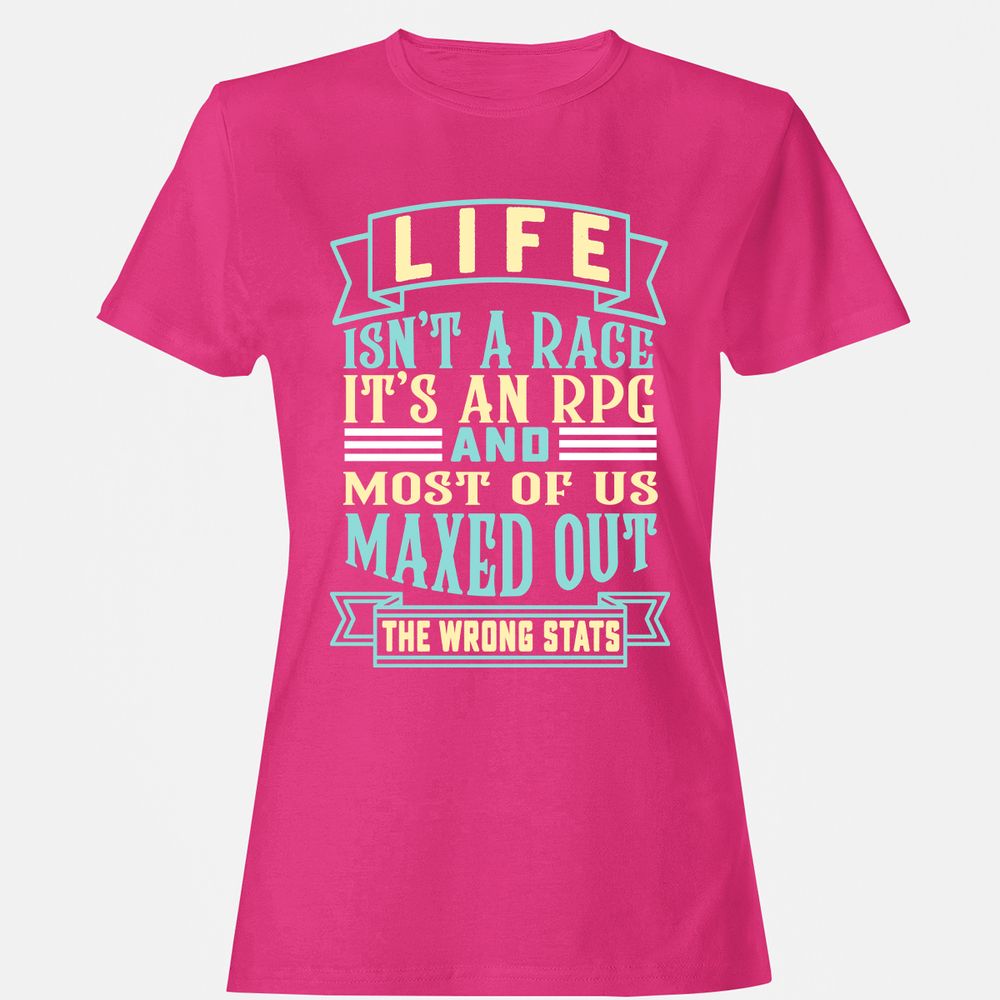 Life Is A RPG Women's T-Shirt - Heliconia - 6
