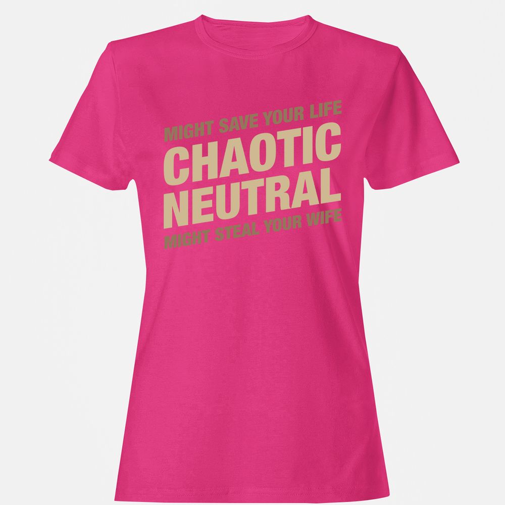 Might Save Your Life Might Steal Your Wife Women's T-Shirt - Heliconia - 6