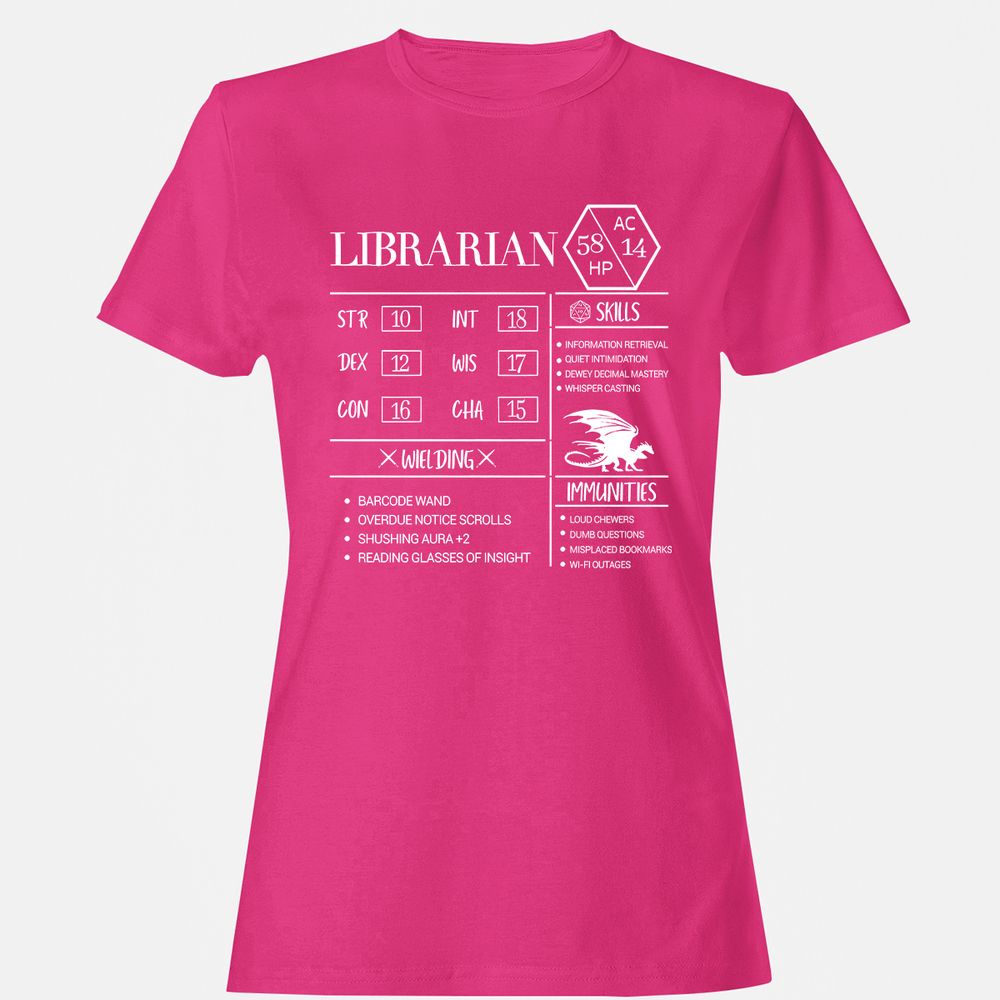 Librarian New Women's T-Shirt - Heliconia - 6