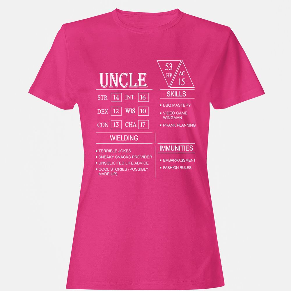 Uncle Stats Women's T-Shirt - Heliconia - 6