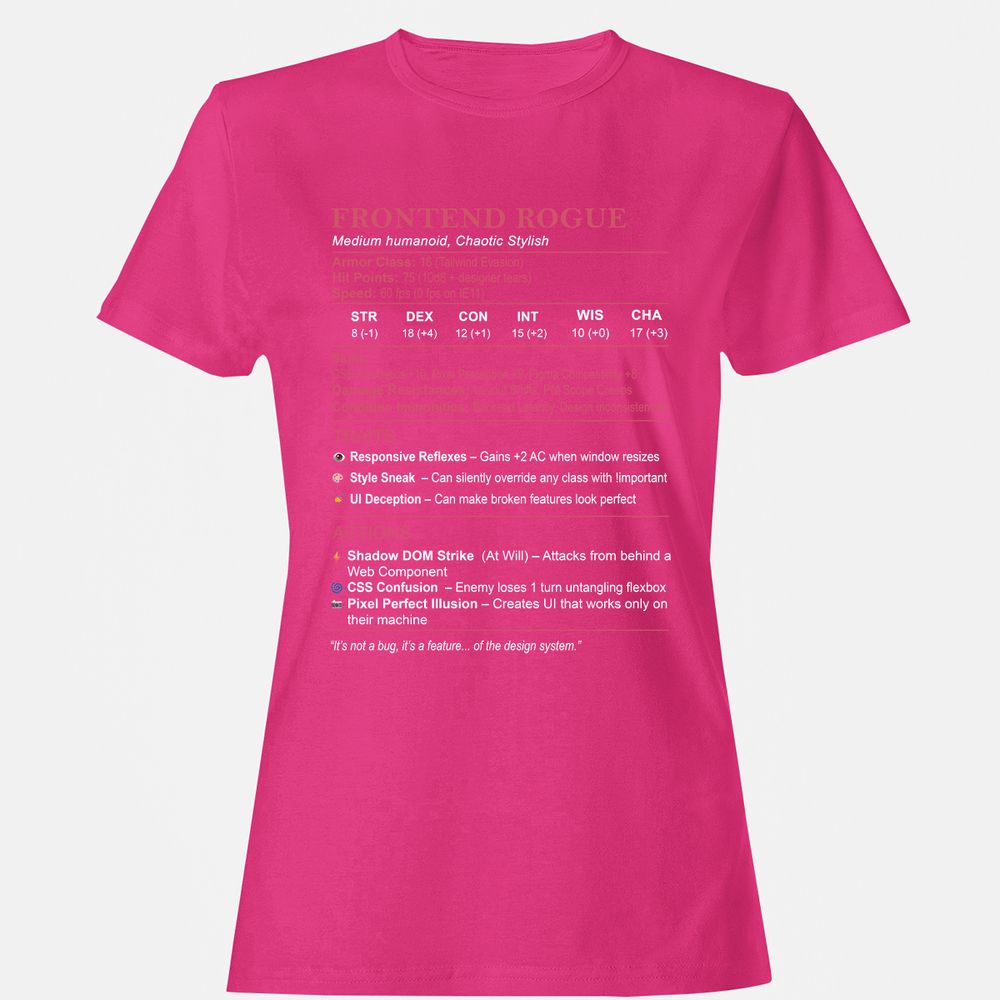 Frontend Rogue Women's T-Shirt - Heliconia - 6