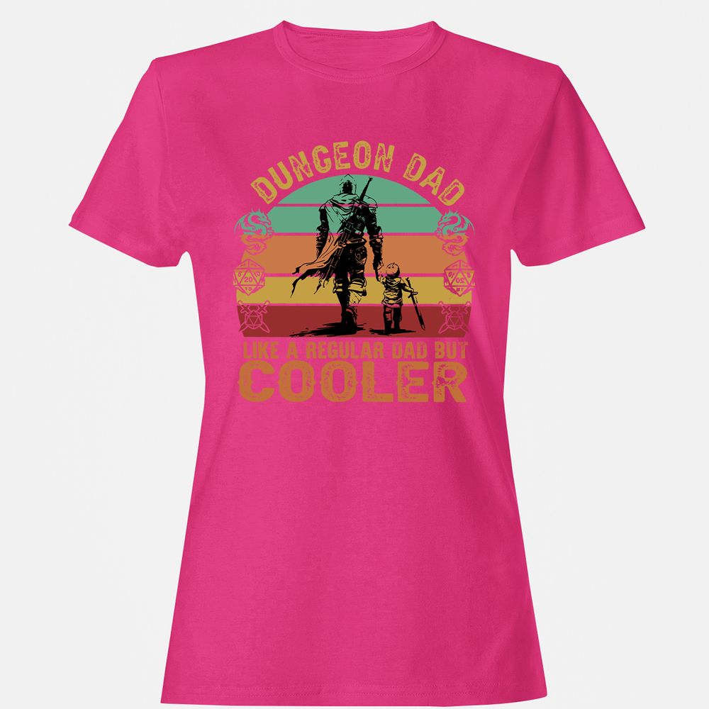 Dungeon Dad Like A Regular Dad Women's T-Shirt - Heliconia - 6