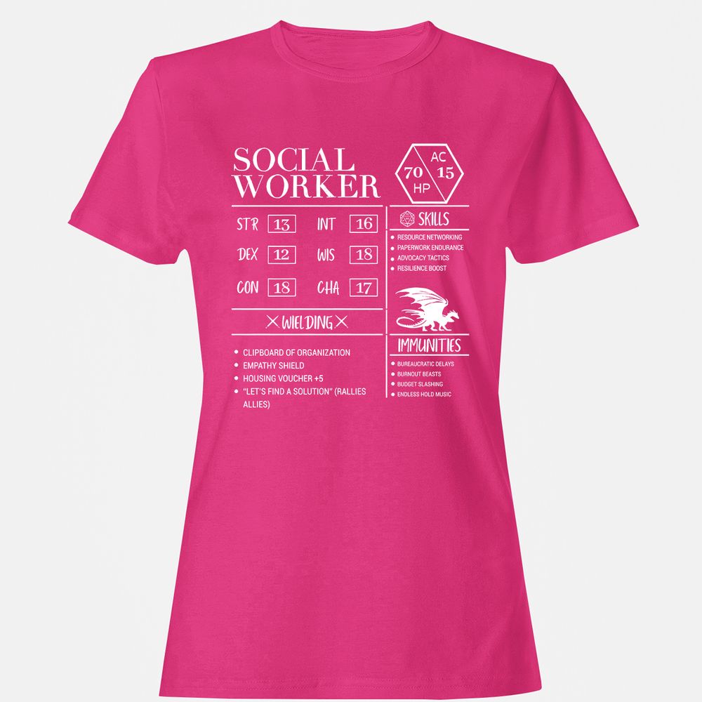 Social Worker New Women's T-Shirt - Heliconia - 6