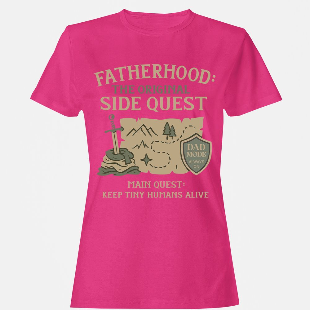 Fatherhood The Original Side Quest Women's T-Shirt - Heliconia - 6