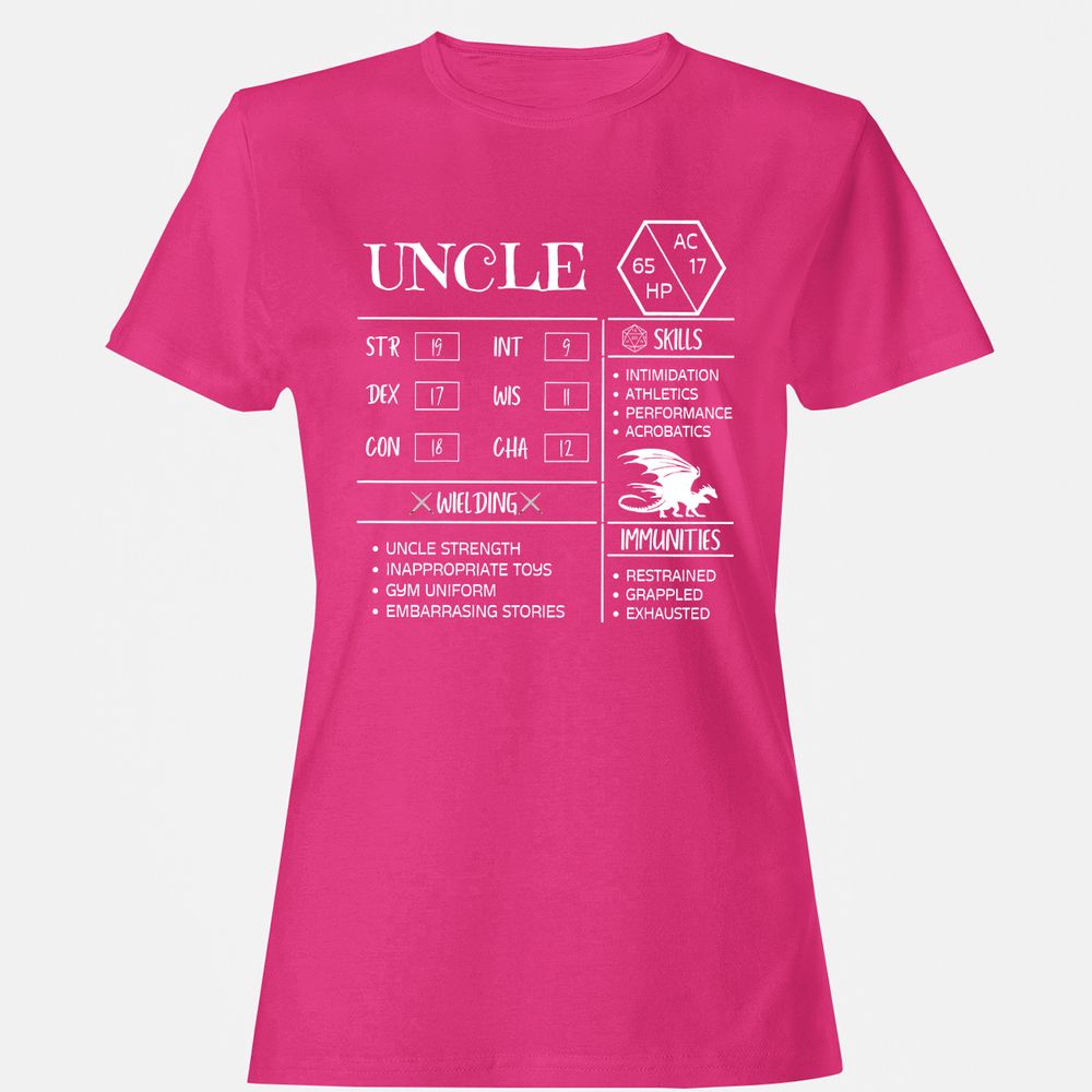 Uncle Stats 2 Women's T-Shirt - Heliconia - 6