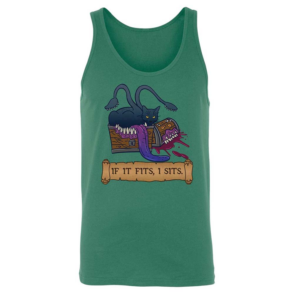 If It Fits I Sits Unisex Jersey Tank - Kelly - 6