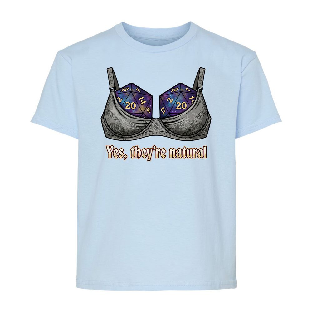 They Are Natural Nat20 Kids T-Shirt - Light Blue - 6