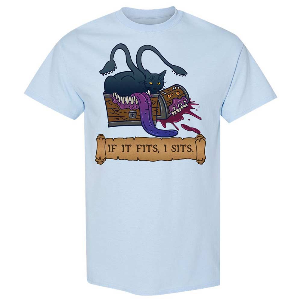 If It Fits I Sits Classic Unisex T-Shirt - Light Blue - 6