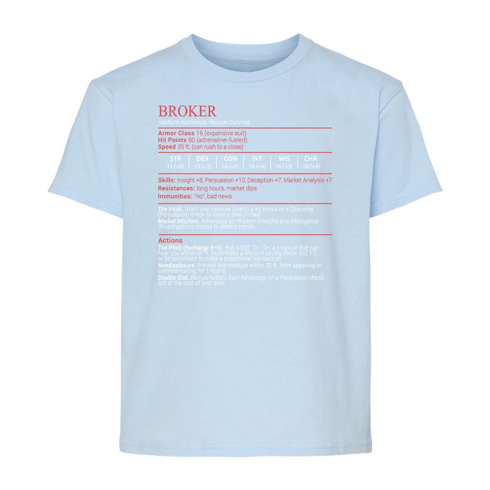 Broker Stats Block - Light Blue - 6