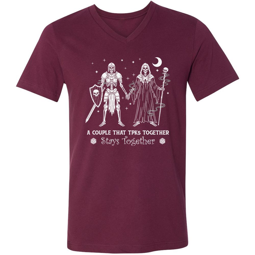 TPK Love – Skeleton Couple - Maroon - 6