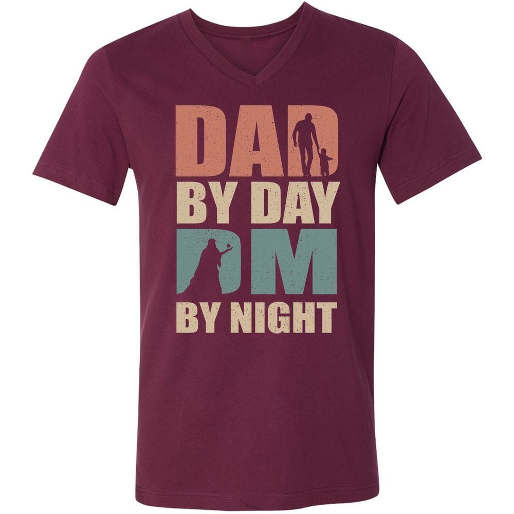 Dad By Day DM By Night - Maroon - 6