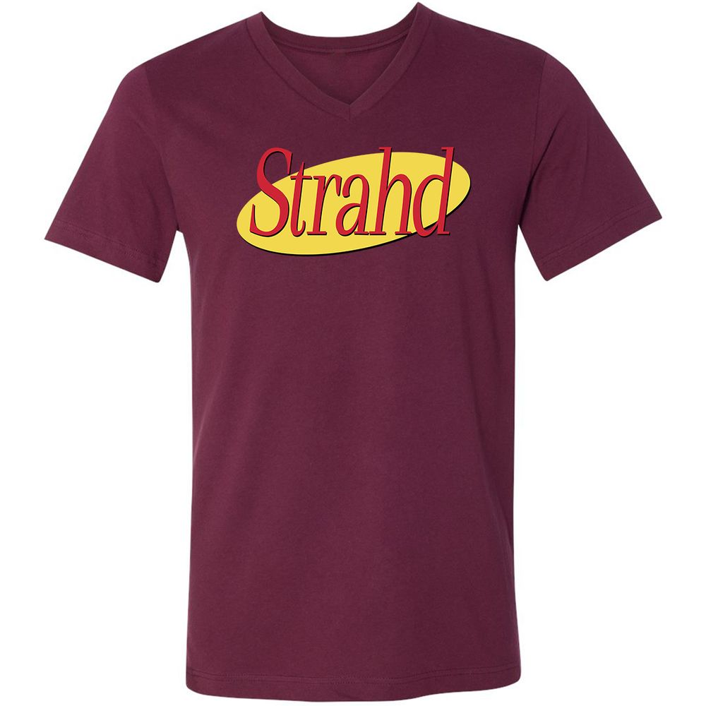 Strahd Unisex V-Neck T-Shirt - Maroon - 6