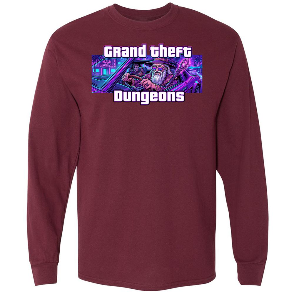 Grand Theft Dungeons Miami - Maroon - 6