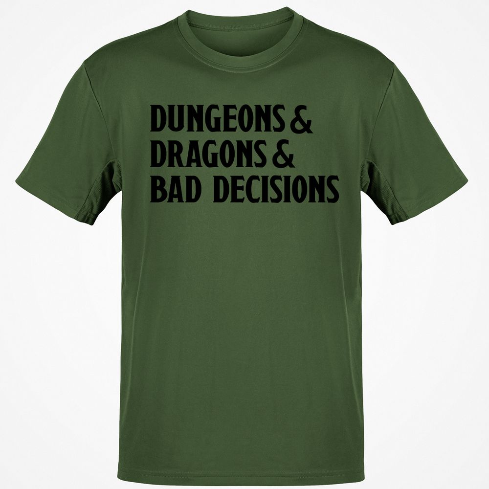 Bad Decisions Classic Unisex T-Shirt - Military Green - 6