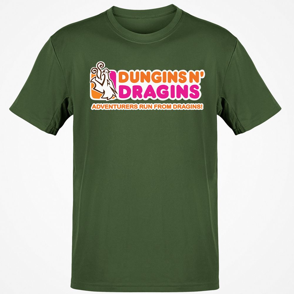 Dungins & Dragins Classic Unisex T-Shirt - Military Green - 6