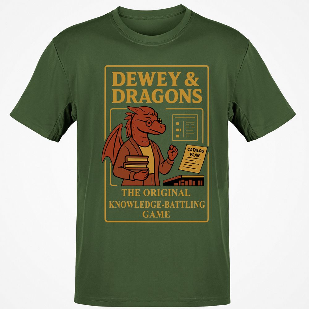 Dewey & Dragons Classic Unisex T-Shirt - Military Green - 6