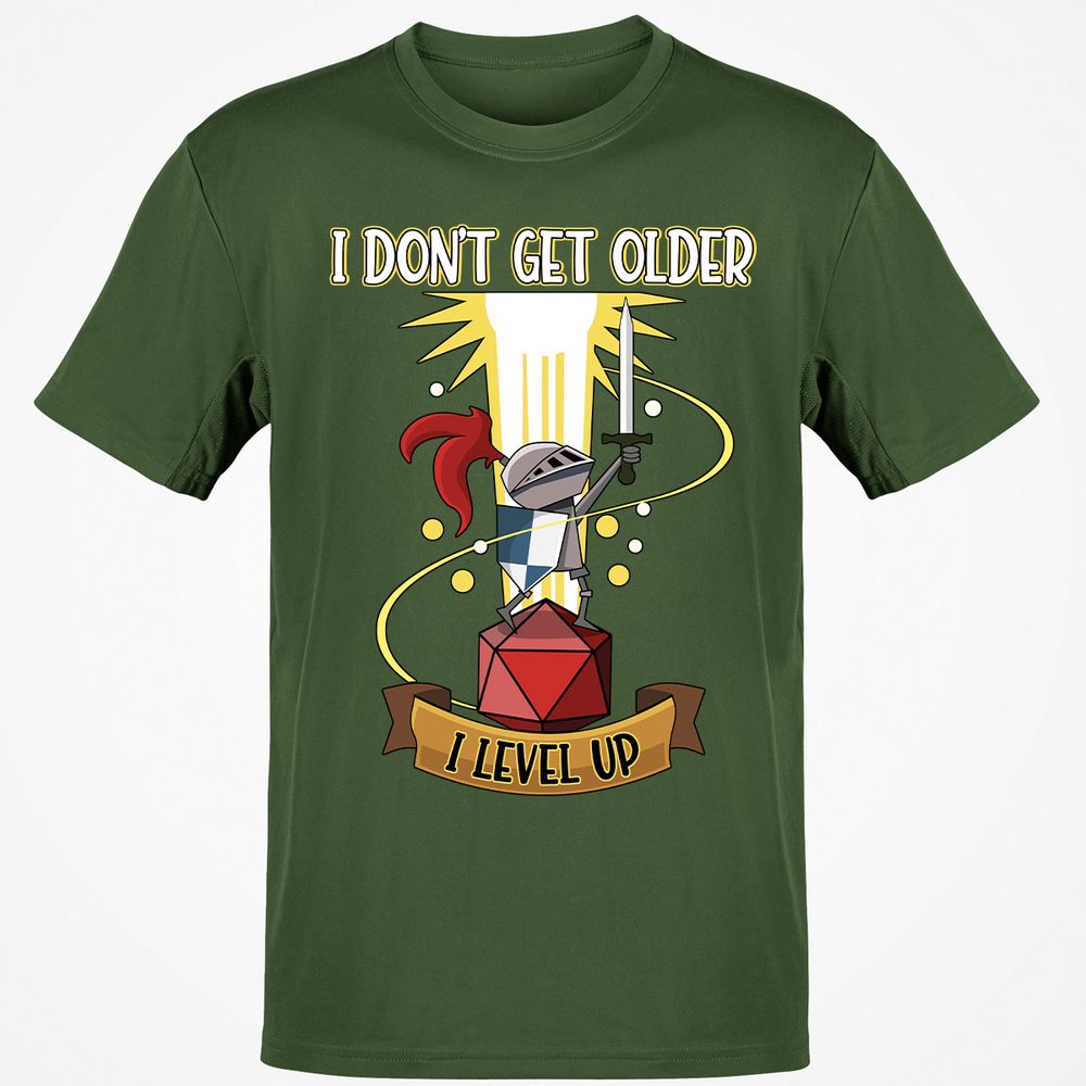 I Dont Get Older I Level Up T-Shirt - Military Green - 6
