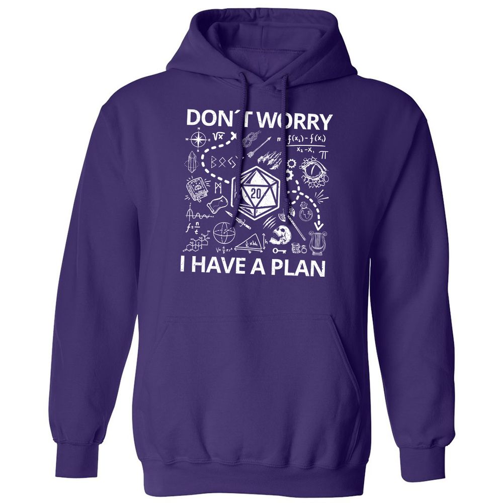 Don't Worry I Have A Plan Classic Unisex Hoodie - Purple - 6