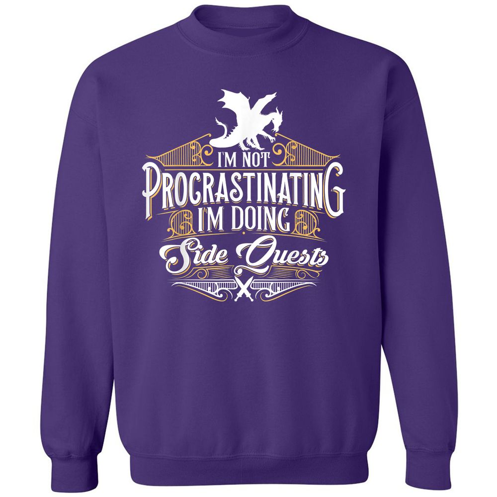 I'm Doing Side Quests Classic Unisex Sweatshirt - Purple - 6