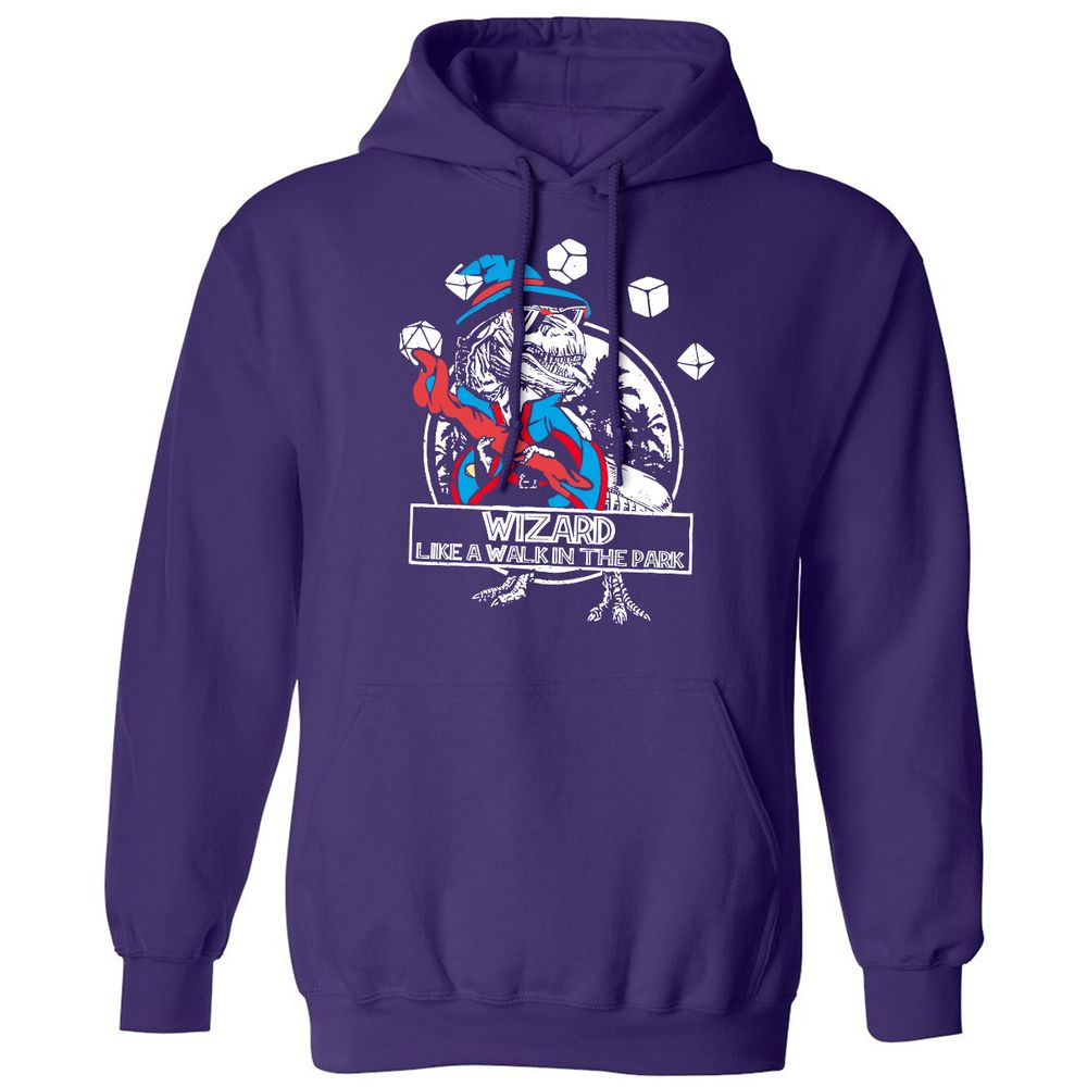 Wizard Like The Walk In The Park Classic Unisex Hoodie - Purple - 6