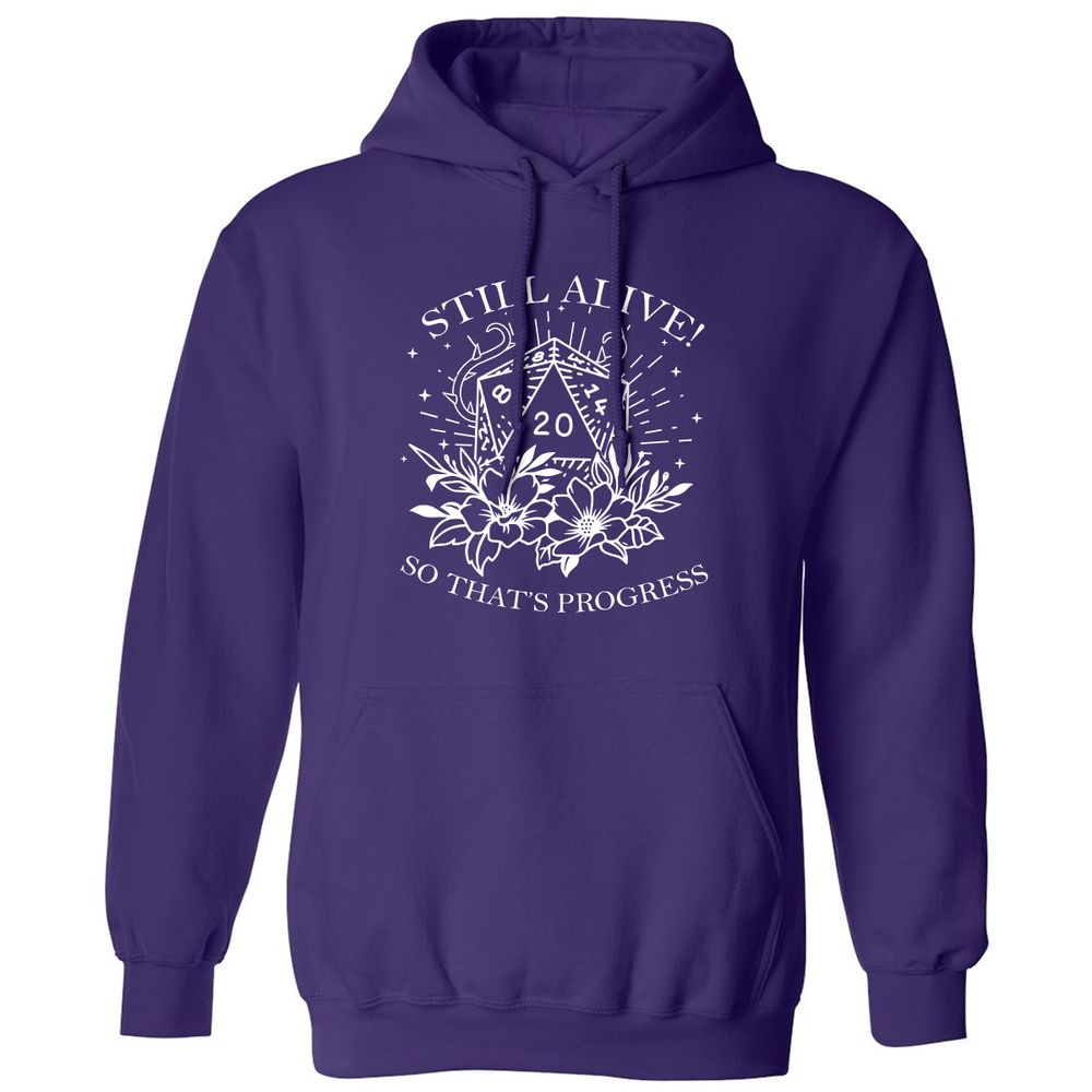 2710 Still Alive! So That’s Progress Classic Unisex Hoodie - Purple - 6
