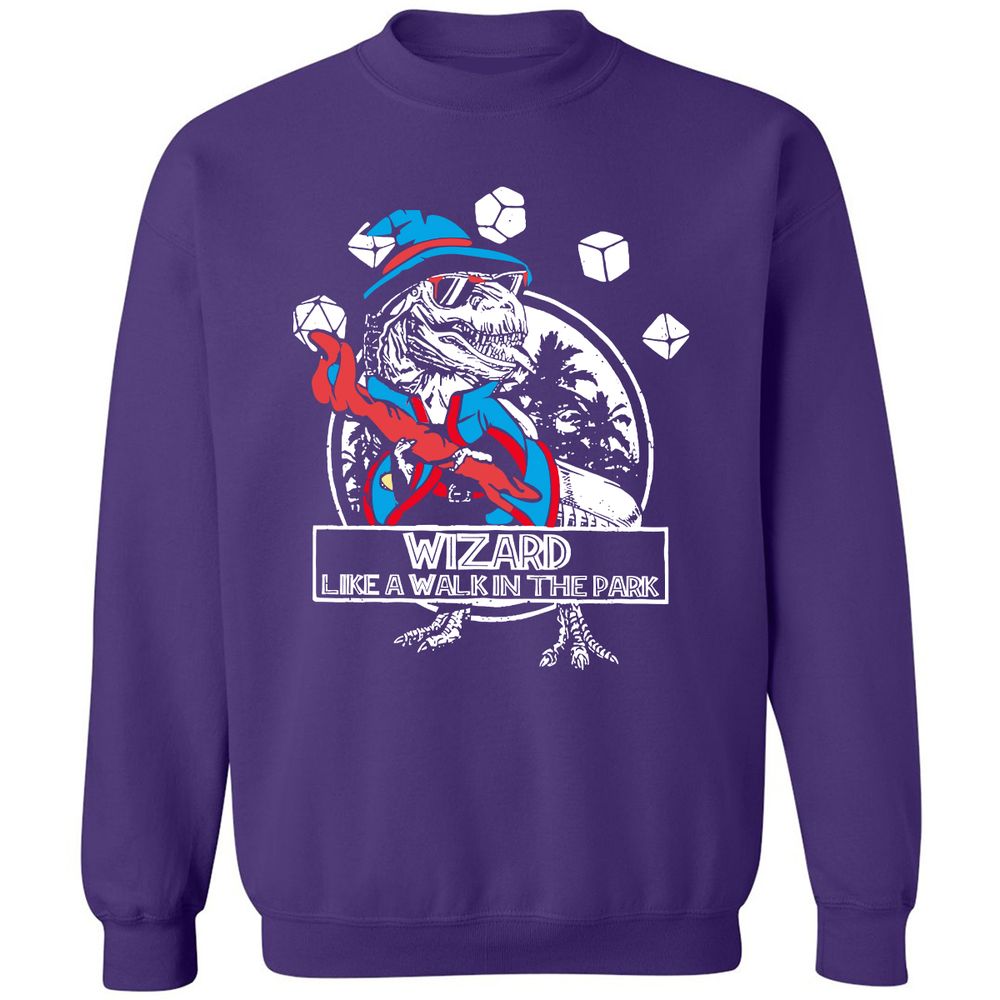 Wizard Like The Walk In The Park Classic Unisex Sweatshirt - Purple - 6