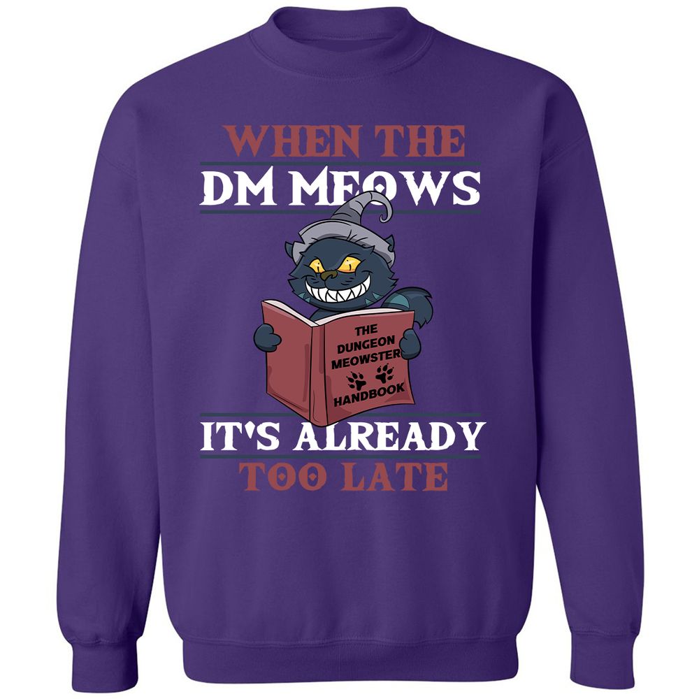 When The DM Meow Classic Unisex Sweatshirt - Purple - 6